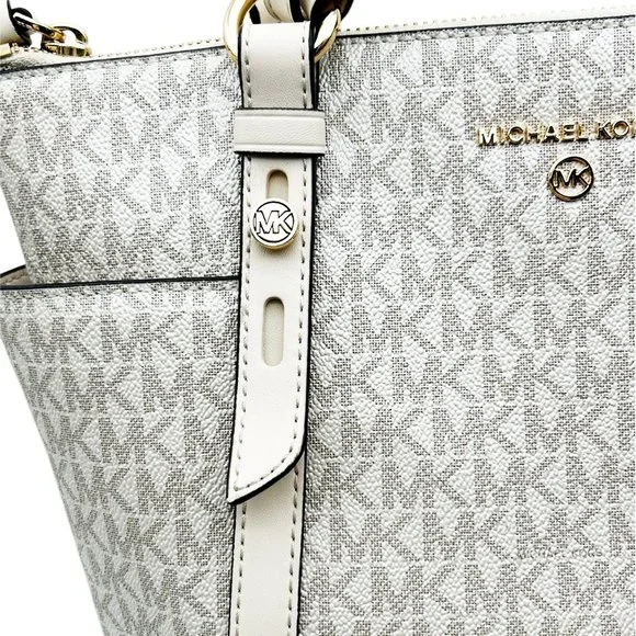 Michael Kors Logo Top-Zip Tote Bag Retail $258 - Picture 7 of 11